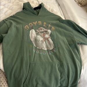 Boys lie Green Graphic Hoodie